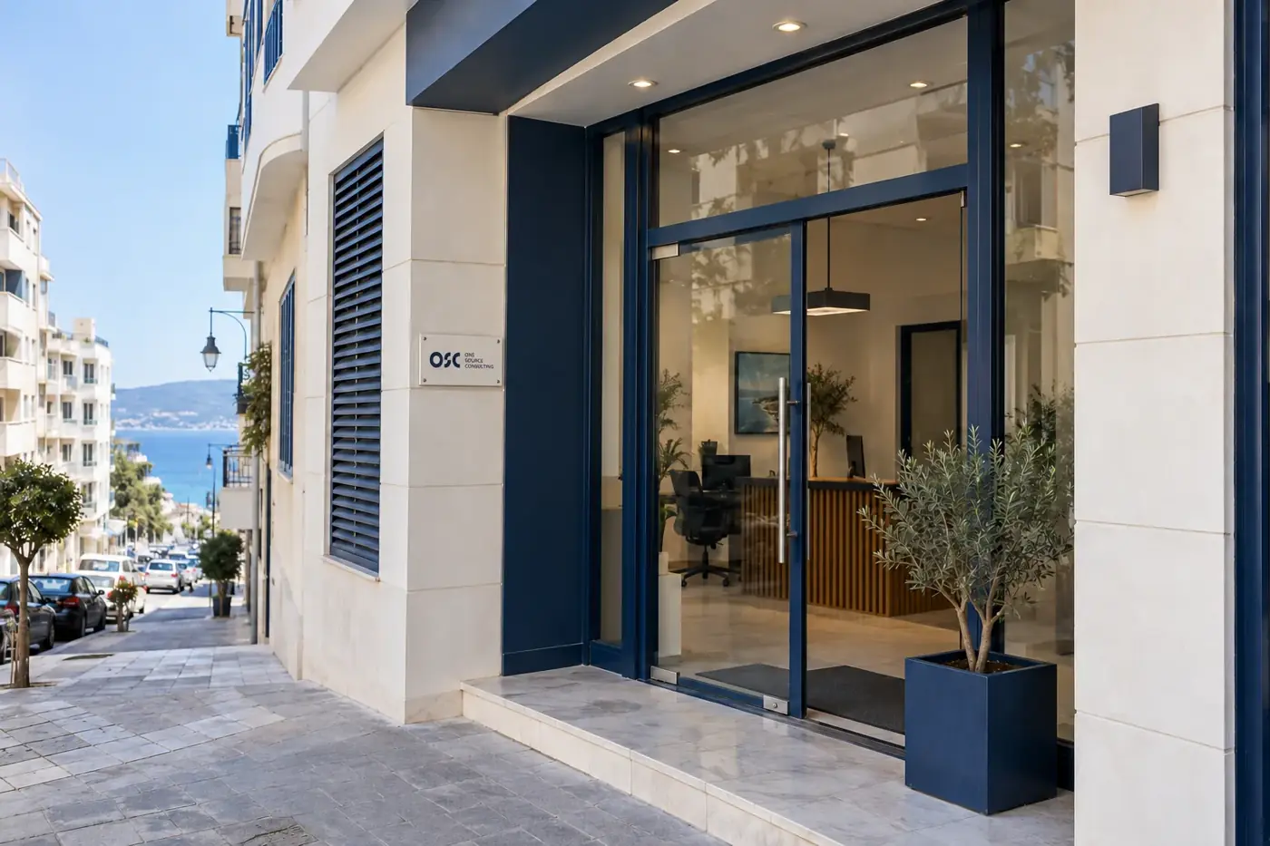 Entrance of the One Source Consulting office
